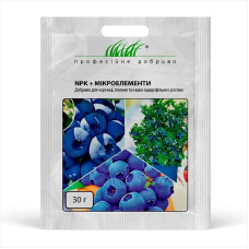 Fertilizer «NPK + Trace elements for bilberry, blueberries and acidophilus plants» - 30 grams